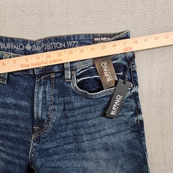 Buffalo David Bitton Jeans Men's 33x30 Axel Slim Stretch $109 MSRP NWT Classic - Picture 3 of 15